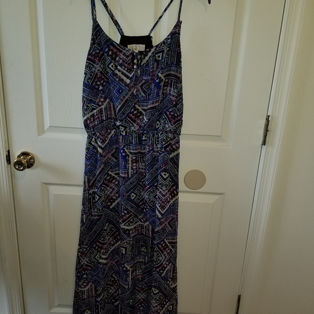 Pink Rose Maxi Dress Size L